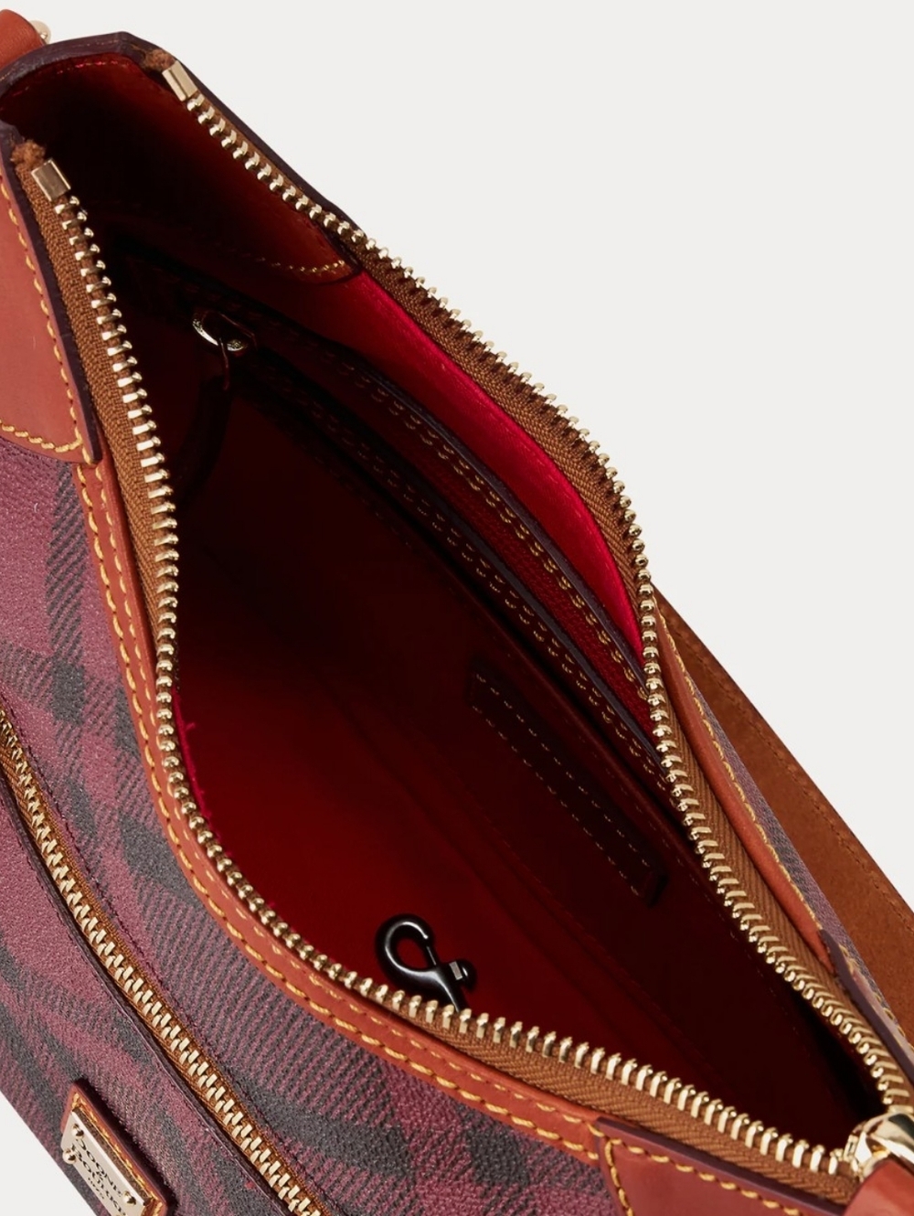 NWT! Dooney & Bourke Sutherland Small Hobo in Bordeaux - Picture 3 of 11